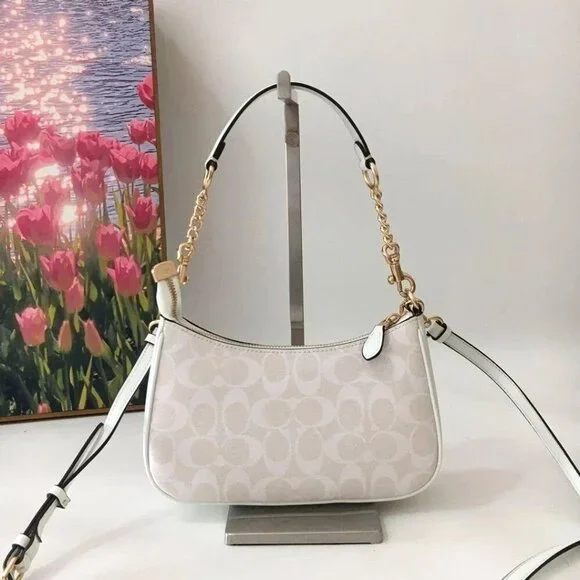 Coach Teri Shoulder Bag In Signature Canvas CA548 - Picture 2 of 7